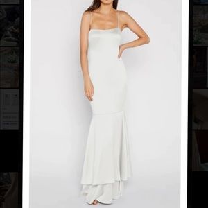 Likely Aurora White Gown Dress (Size 2)